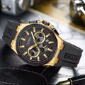 CURREN Chronograph Watch – Sporty Octagonal Case Men’s Quartz Watch - Everything By Bidmic