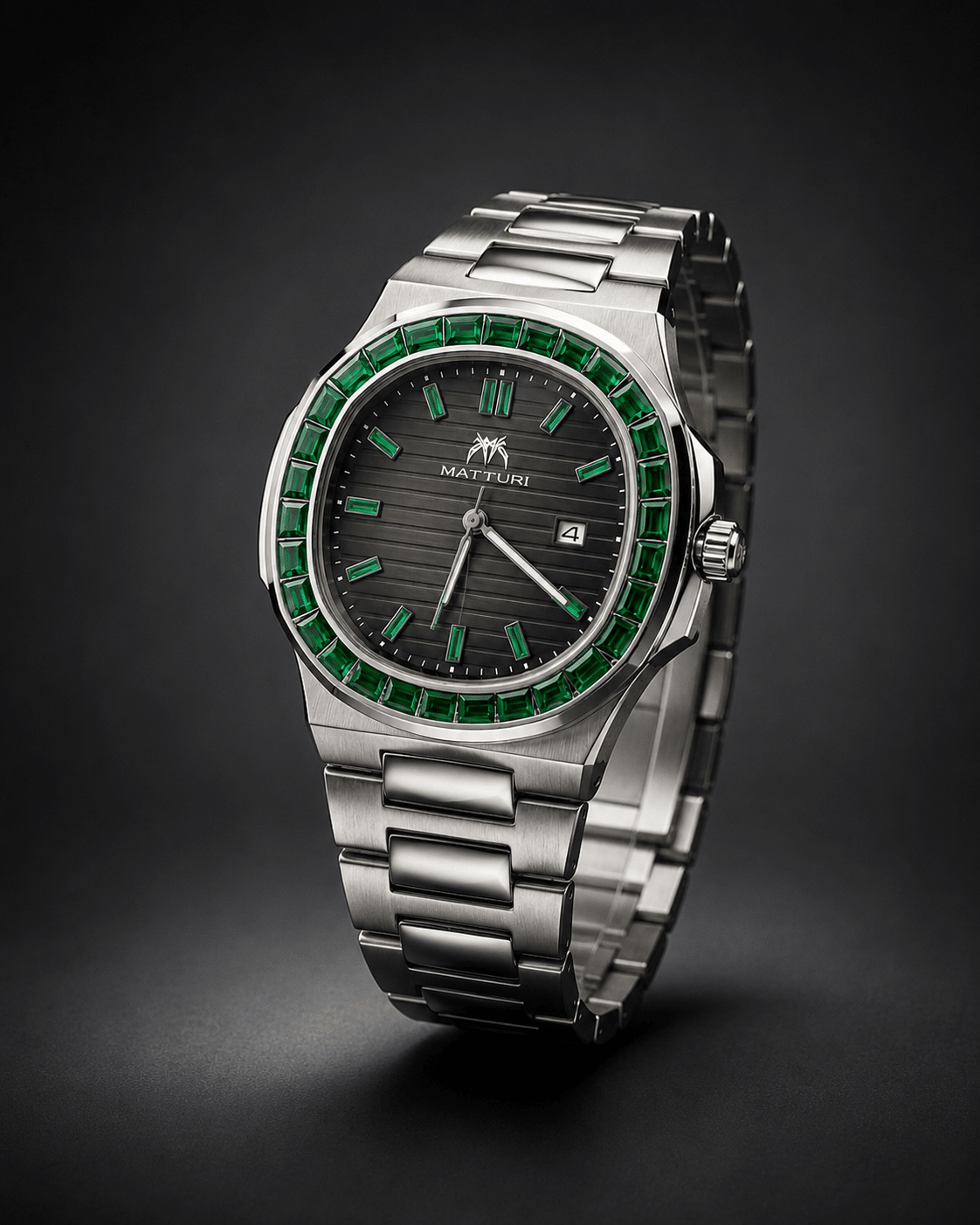 Matturi Green Emerald-Inspired Luxury Timepiece - Everything By Bidmic